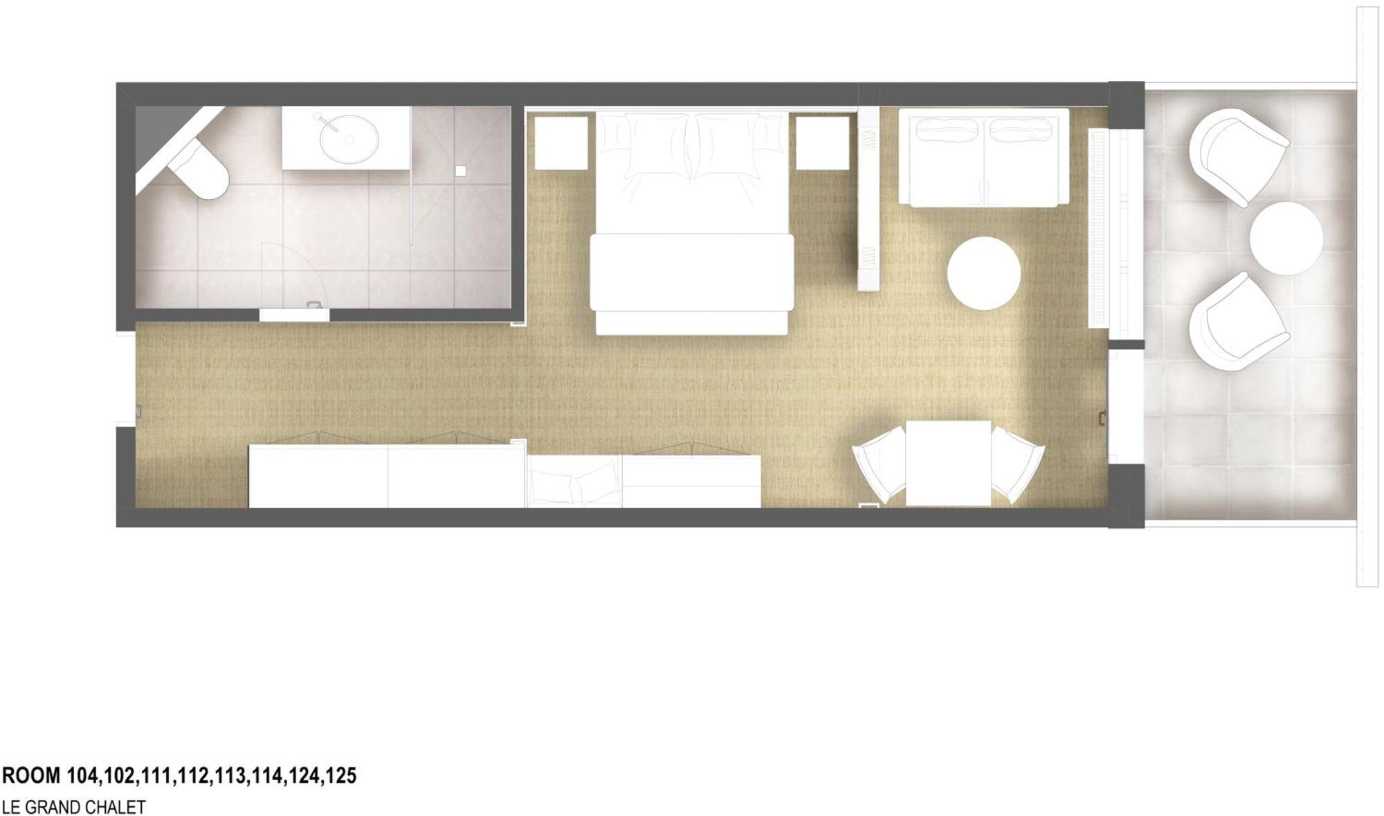 Deluxe Double Room Balcony Mountain View